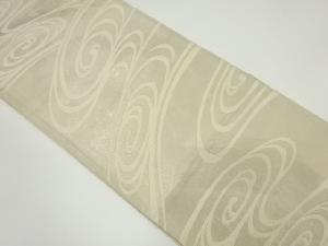 アンティーク　引箔観世水模様織り出し袋帯（材料）